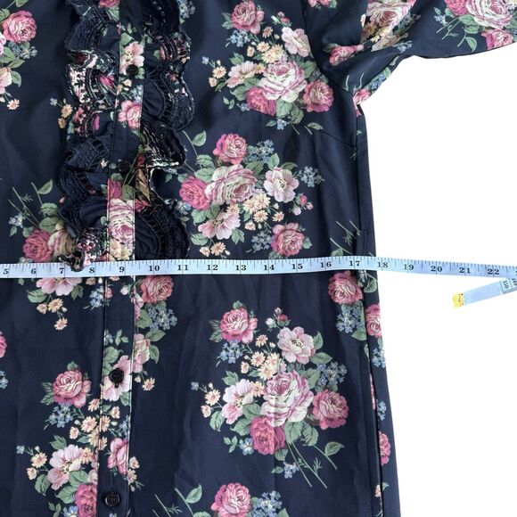 Trish Scully Remi Maxi Dress Floral Victorian Shabby Chic Country Size 2 No Belt - Picture 10 of 14